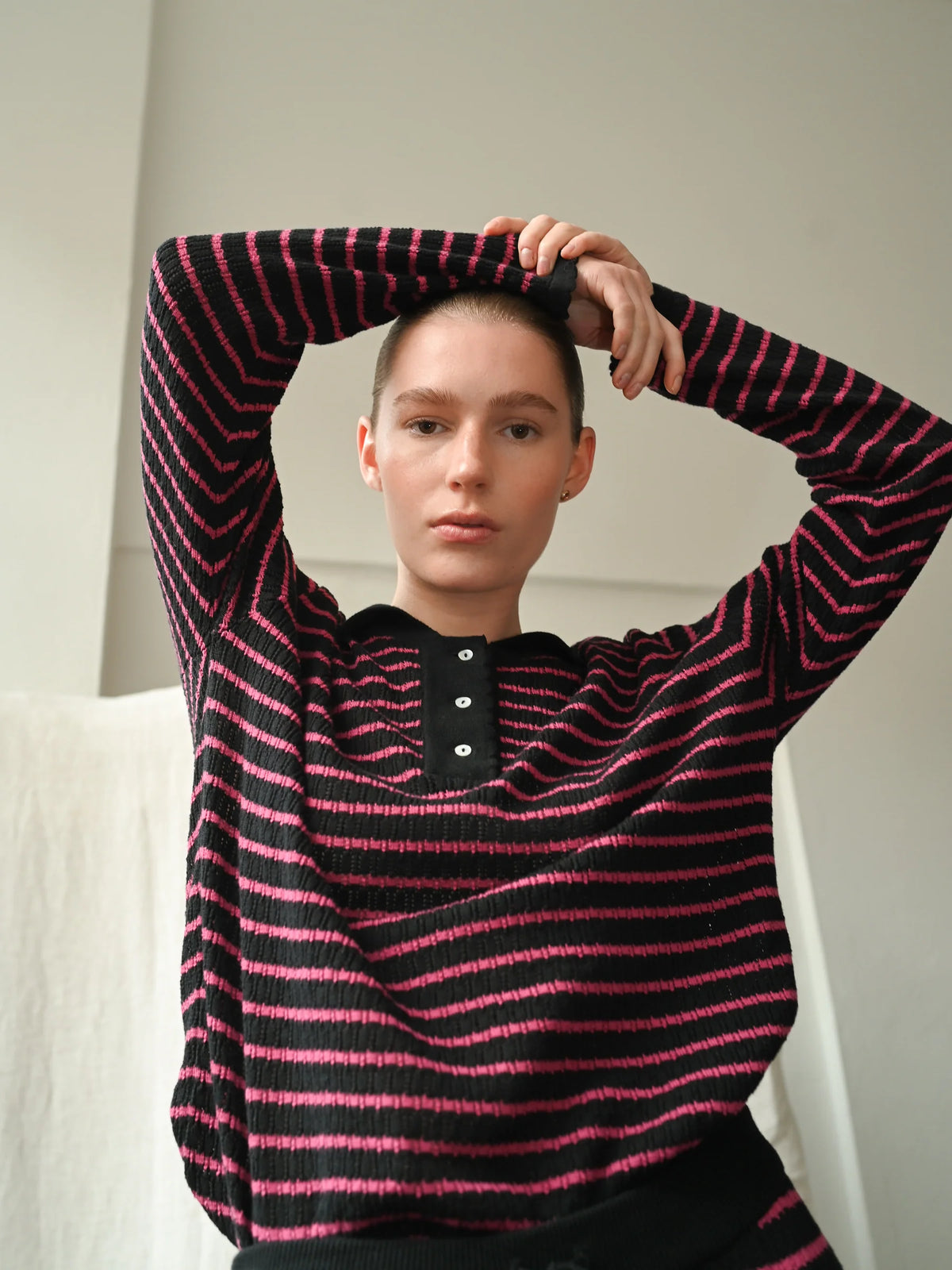 Proem Parades Nuria LS Polo | Black & Holly Berry