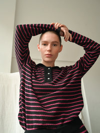 Proem Parades Nuria LS Polo | Black & Holly Berry