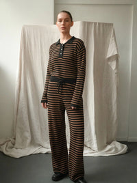 Proem Parades Nuria LS Polo | Black & Cognac
