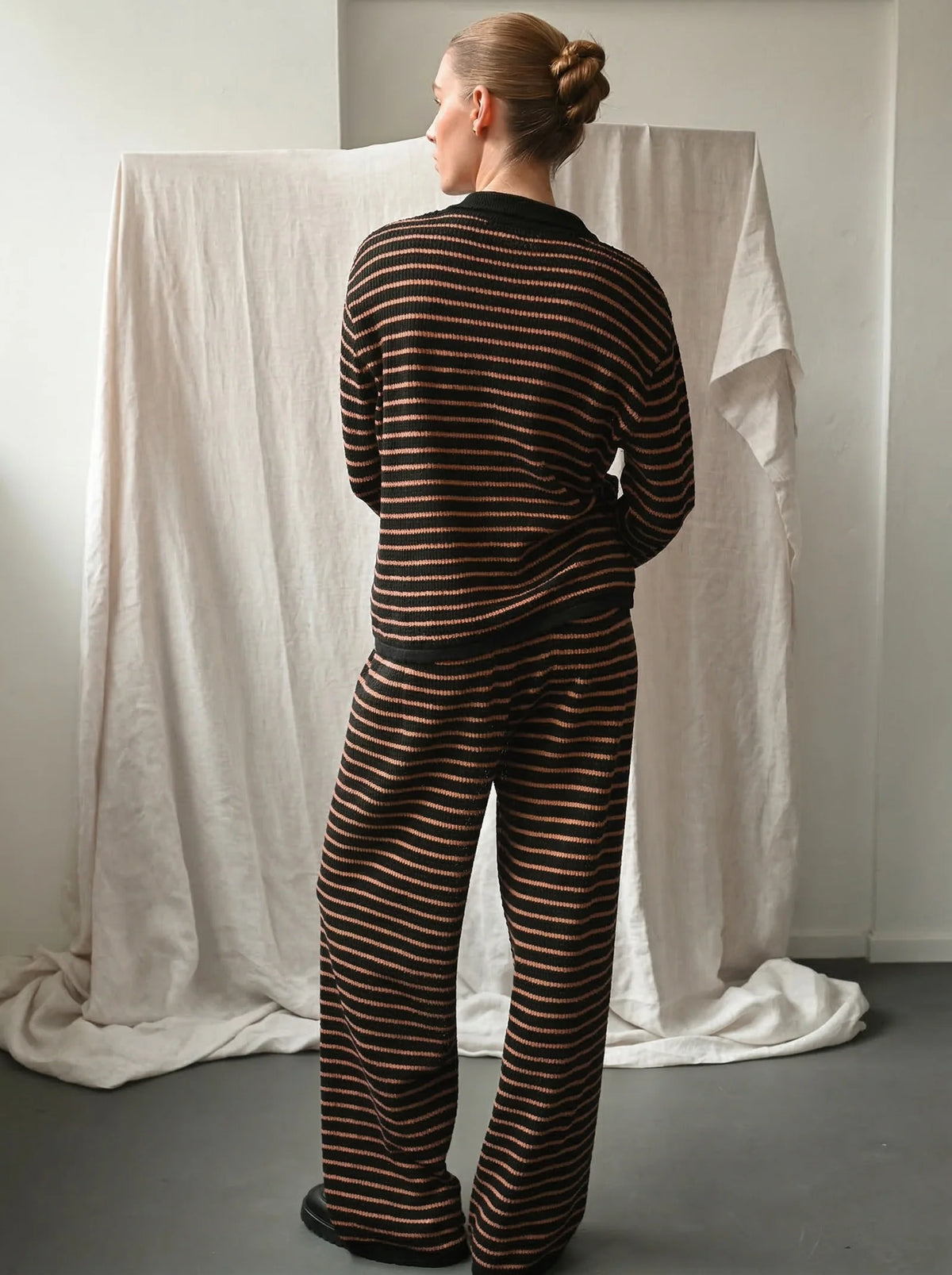 Proem Parades Nuria LS Polo | Black & Cognac
