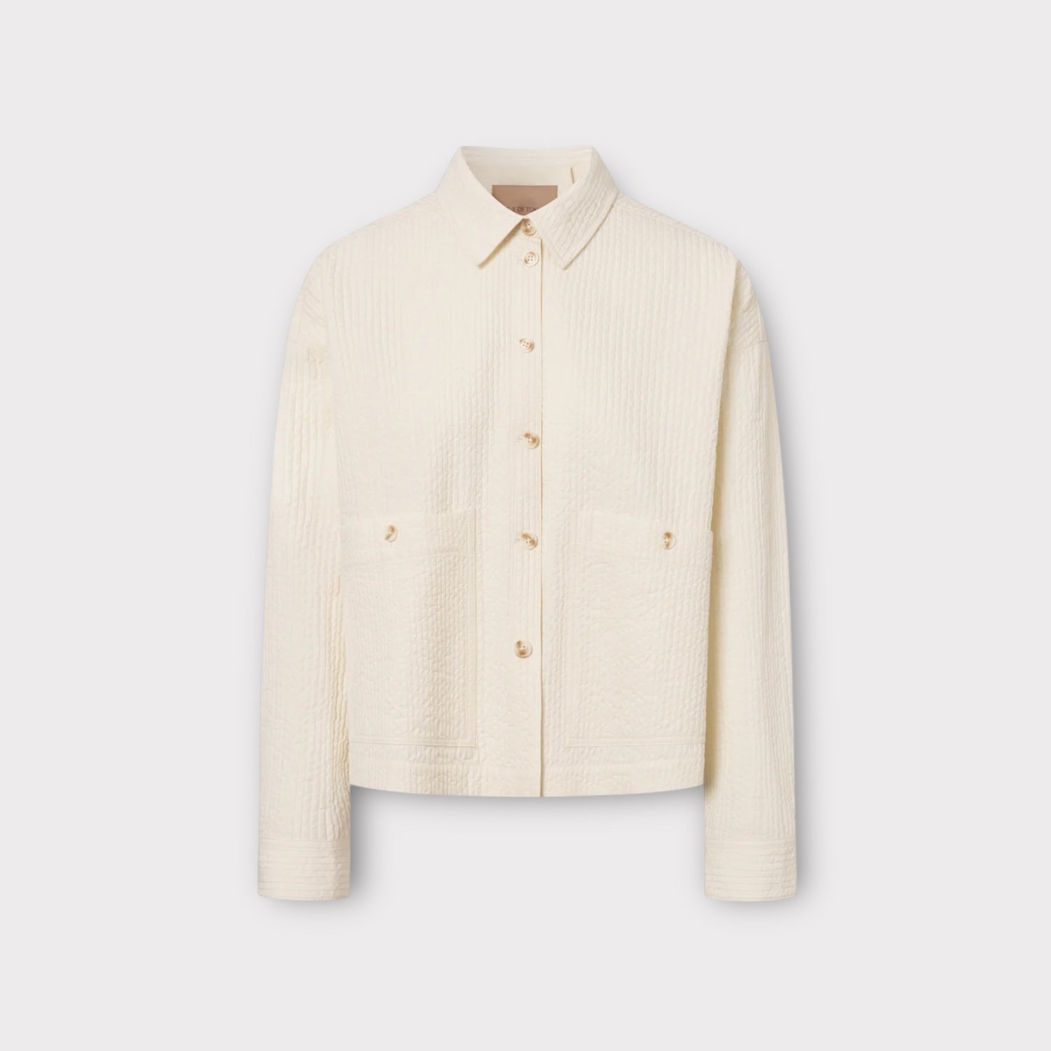 Rue de Tokyo Celeste Bubble Stripe Jacket | Off White