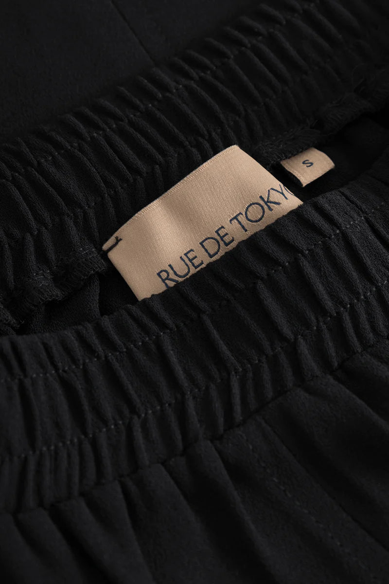 Rue de Tokyo Nederdel | Pixie Heavy Crepe Black