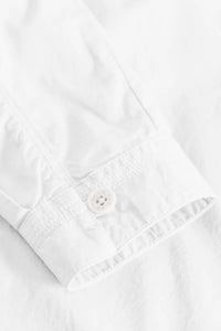 Rue de Tokyo Shelby Shirt Garment Dyed Poplin | White