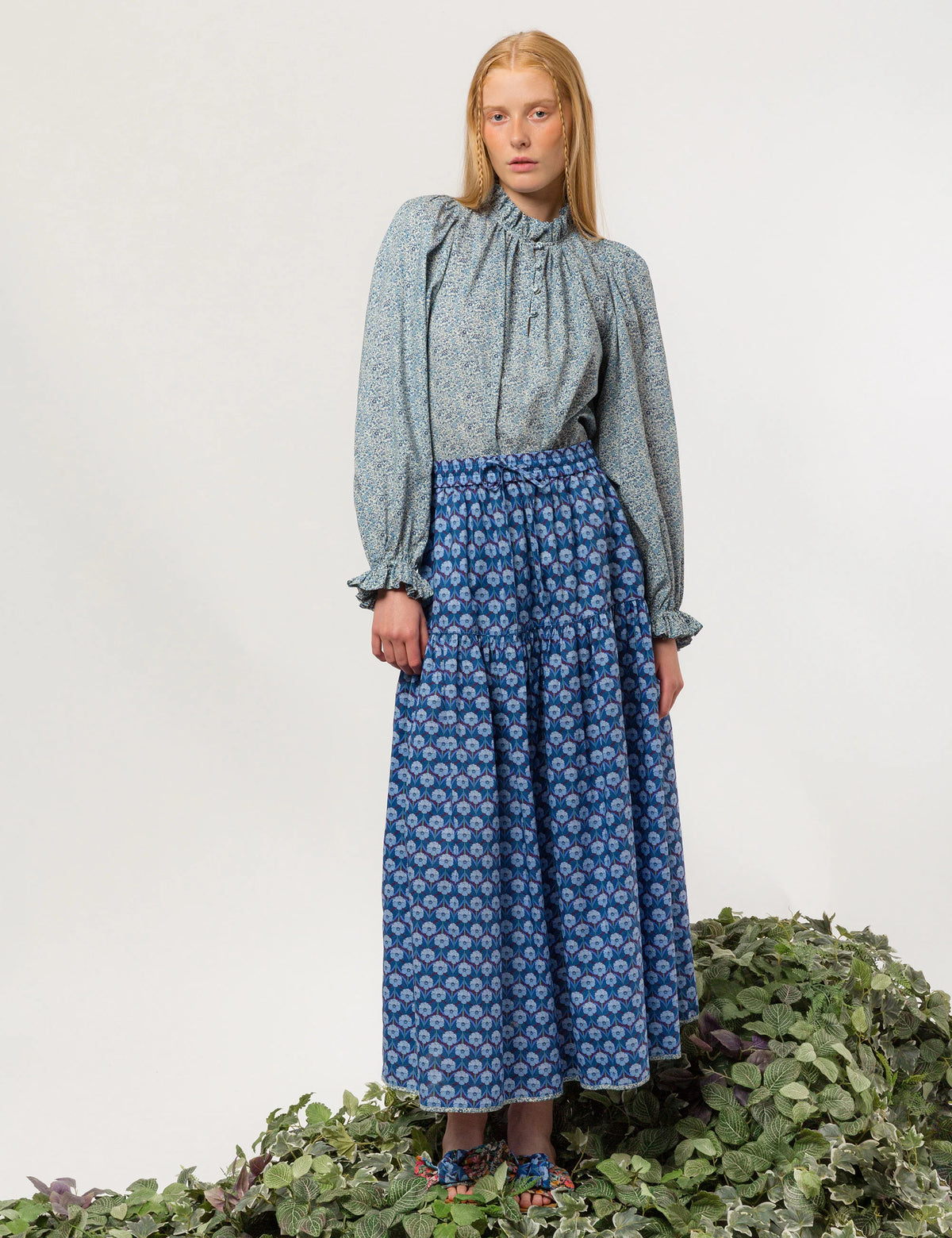 APOF Bibi Nederdel | Chevron Blue