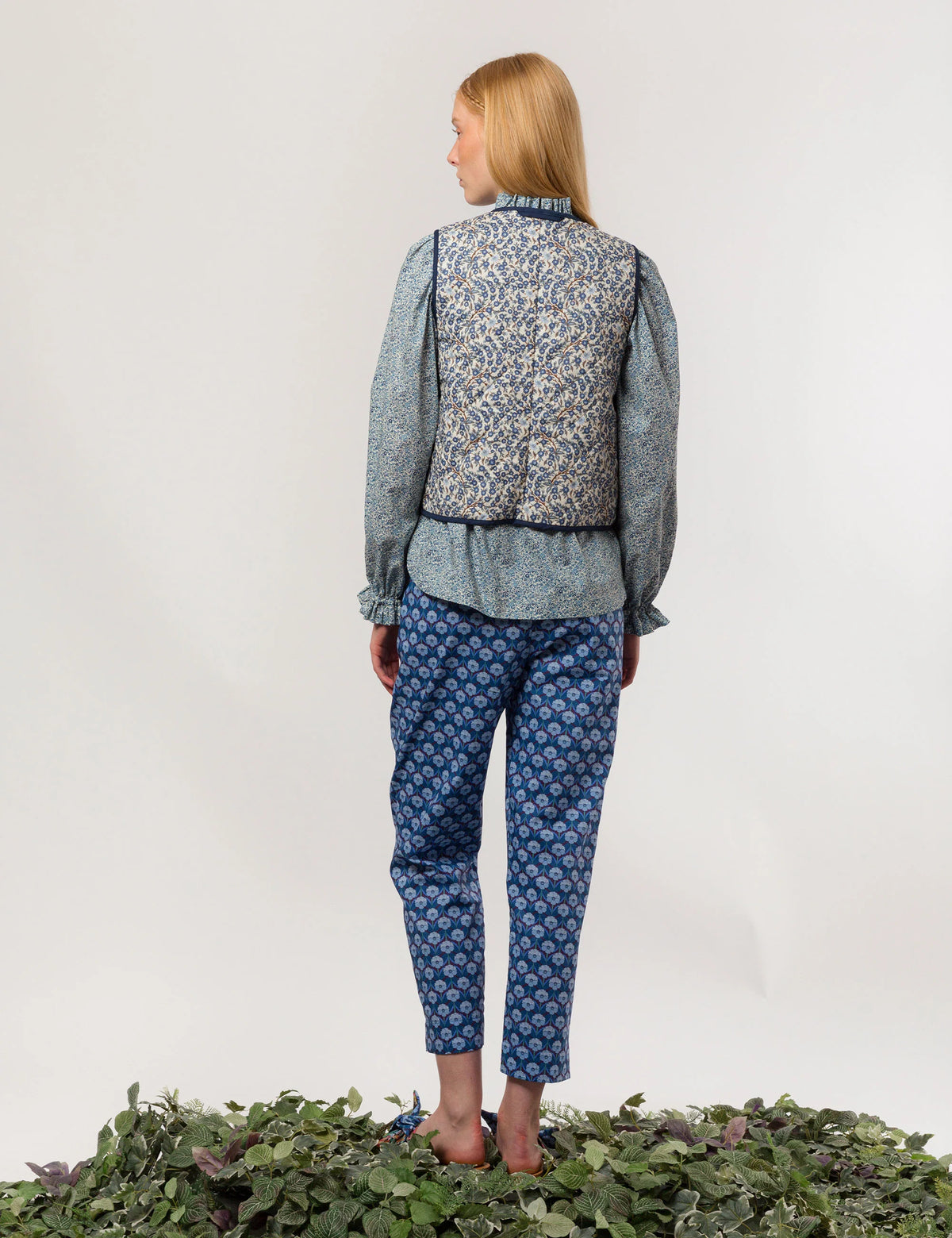 APOF Feodora Pants  | Chevron Blue