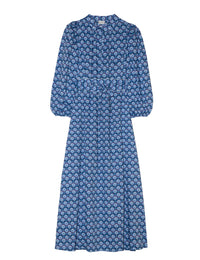 APOF Maya Dress | Chevron Blue