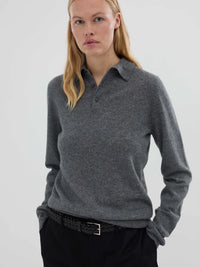 People's Republic of Cashmere  | Original Polo | Heather Grey