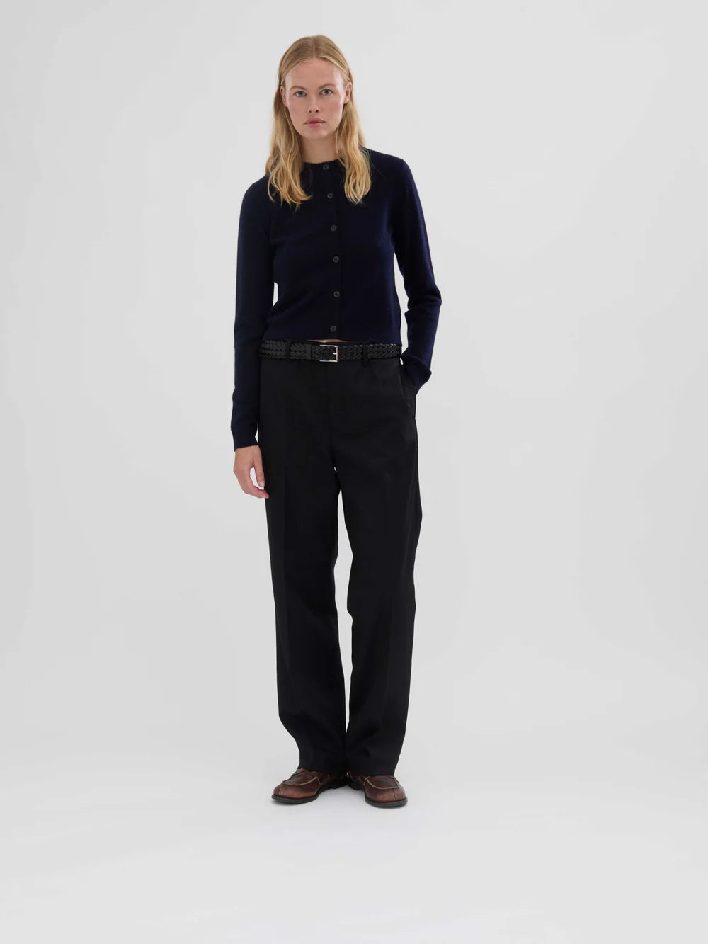 People's Republic of Cashmere  | Women's O-Cardigan | Navy