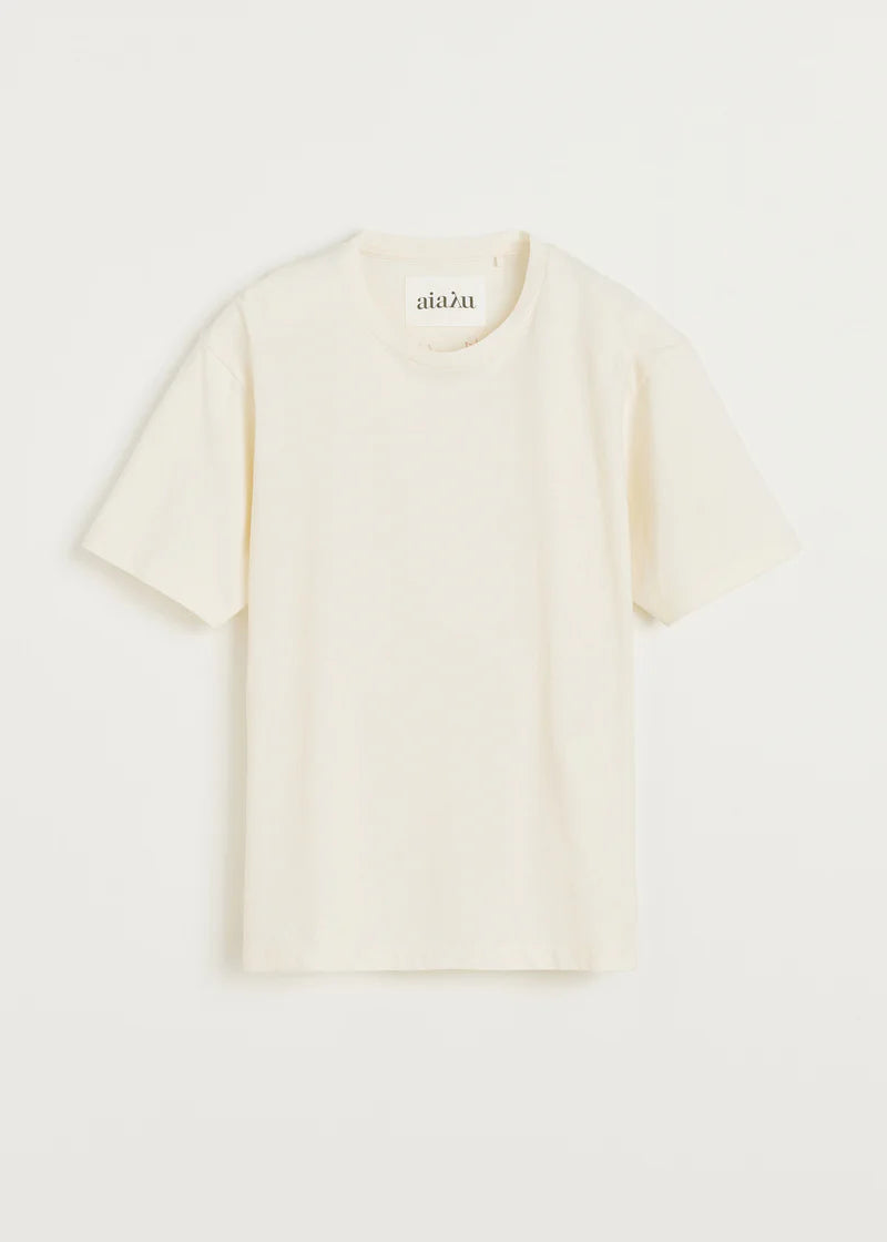Aiayu Circular State Tee | Pure Ecru
