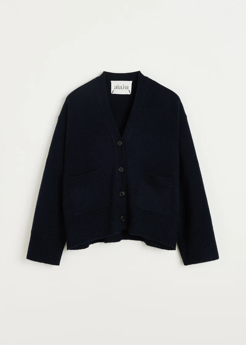 Aiayu Cora Cardigan | Black Blue