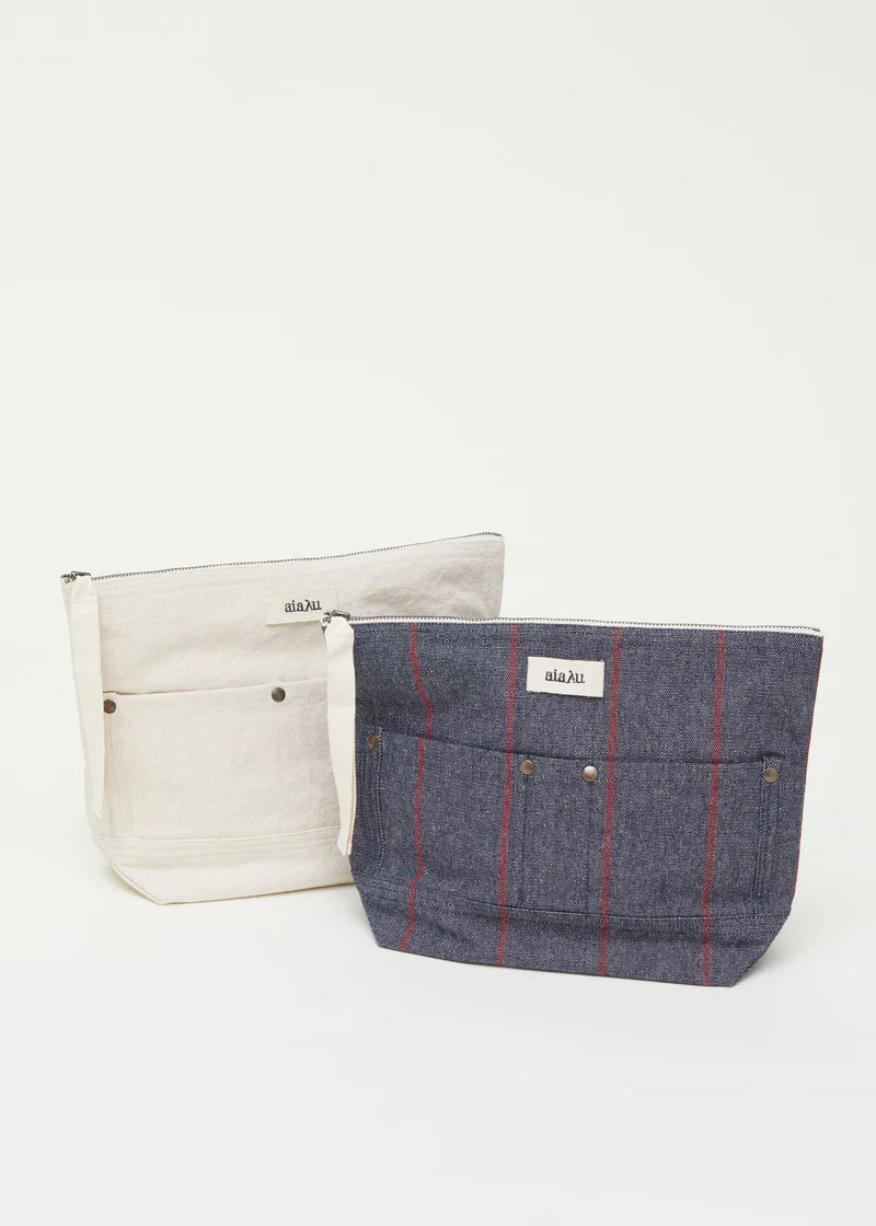 Aiayu Pouch pocket canvas | Pure Ecru