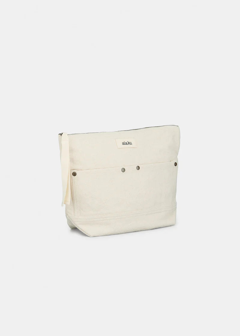 Aiayu Pouch pocket canvas | Pure Ecru