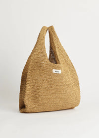 Aiayu Sophia Straw Bag Medium | Pure Natural