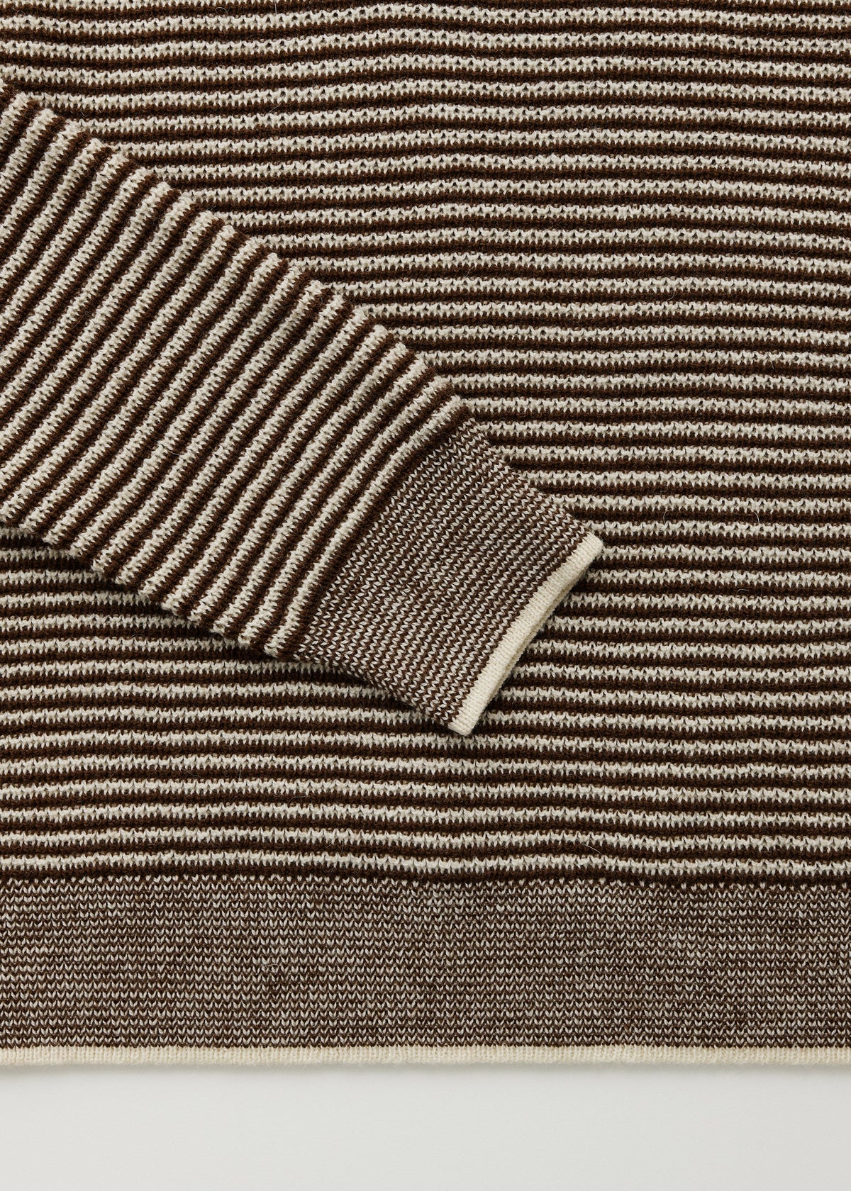 Aiayu Suki Striped Sweater | Mix Brown | Pure Llama