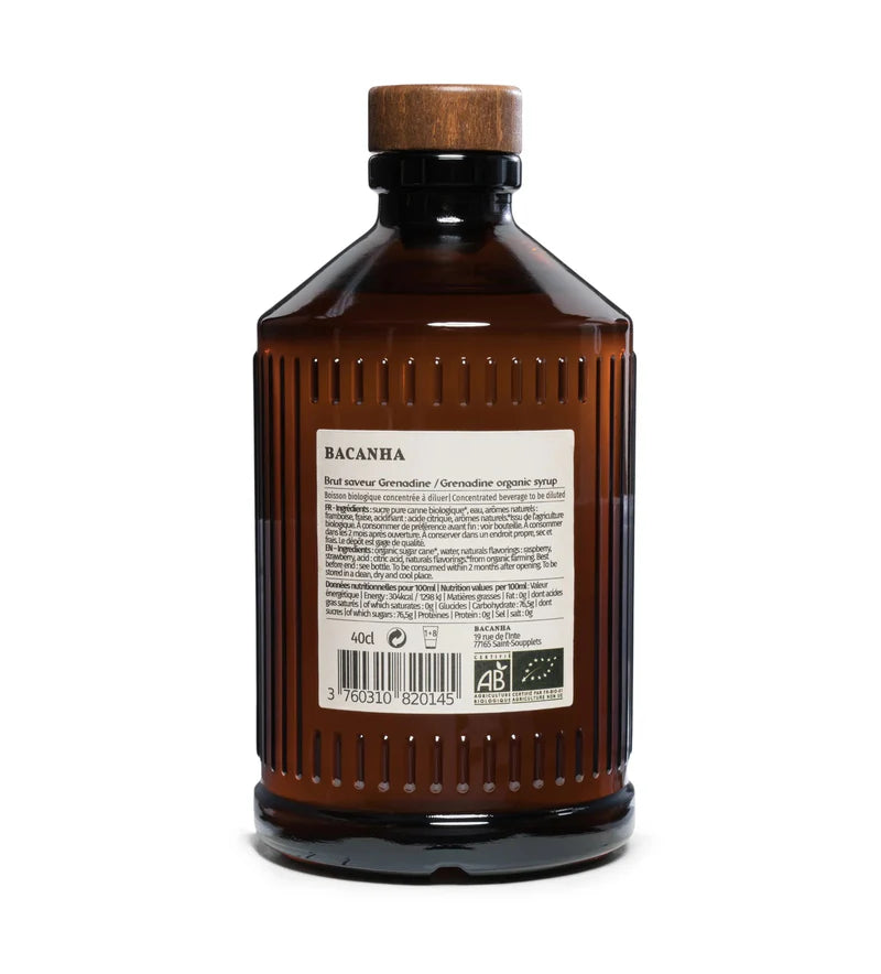 Bacanha | Økologisk Grenadine Sirup 400 gram