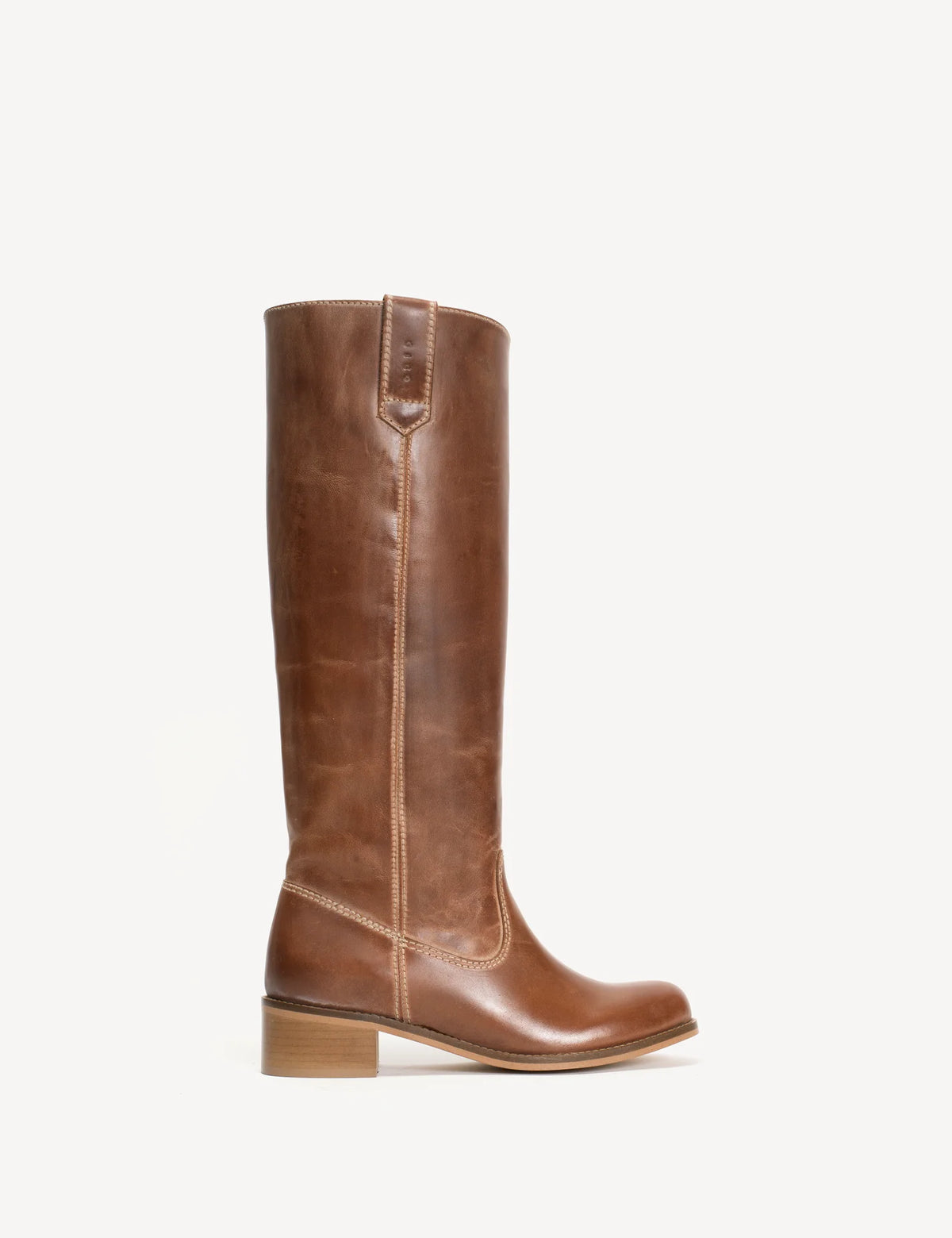 Dico Copenhagen Ann Gaucho Boot | Escovado Leather Cognac