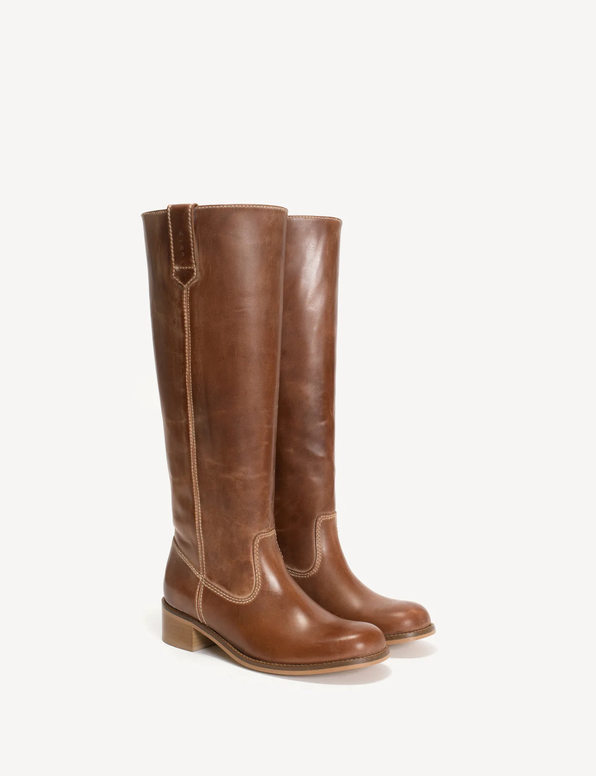 Dico Copenhagen Ann Gaucho Boot | Escovado Leather Cognac