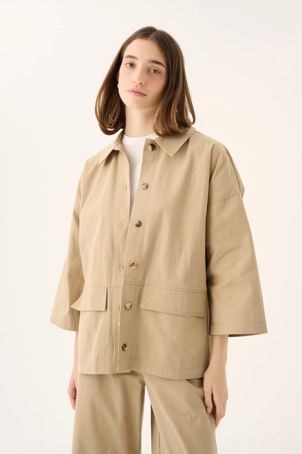 Rue de Tokyo Cassy Cotton Twill | Khaki
