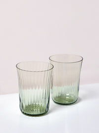 Stilleben | Concave Glass Box of 2 | Moss Green