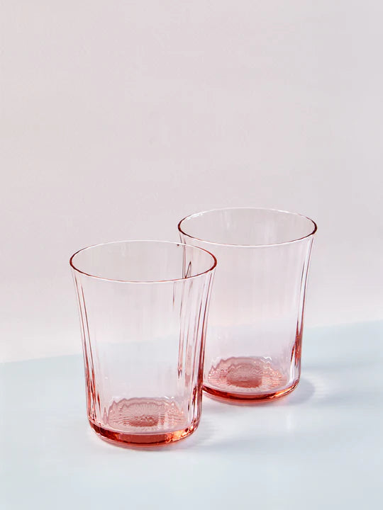 Stilleben | Concave Glass Box of 2 | Fan Rose