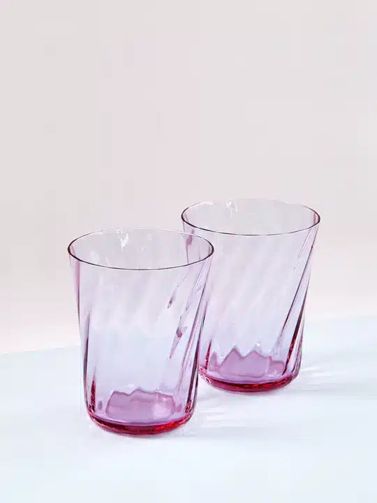 Stilleben | Concave Glass Box of 2 | Swirl Neo Purple