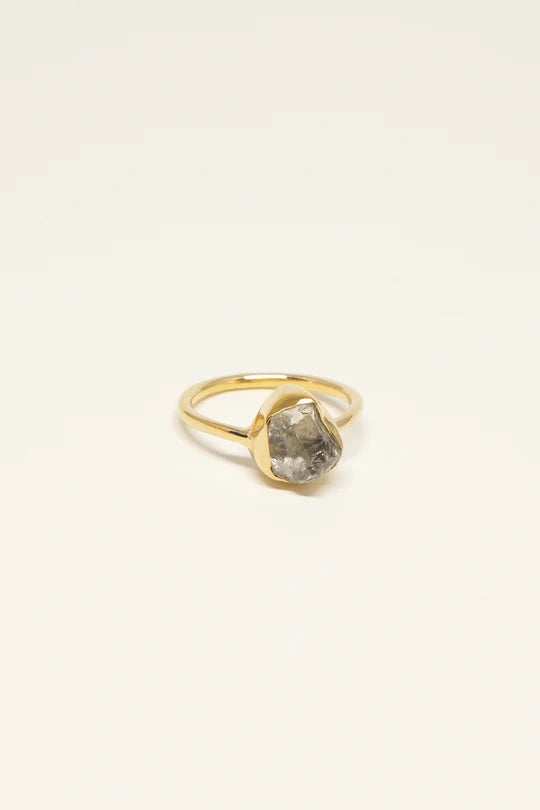 Studio Loma Aria Ring | Grøn Rå Ametyst