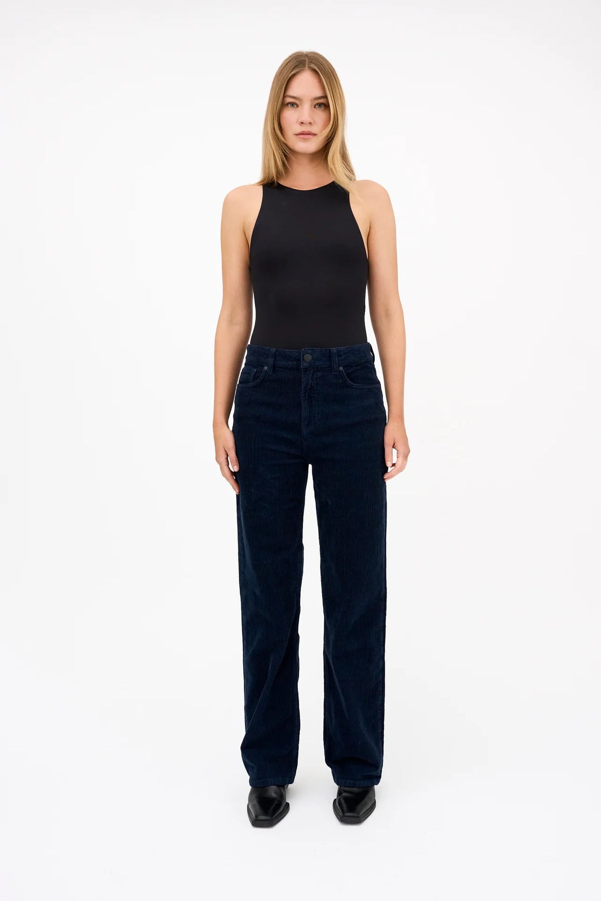 Tomorrow TMRW Brown Jeans Corduroy | Deep Navy Blue